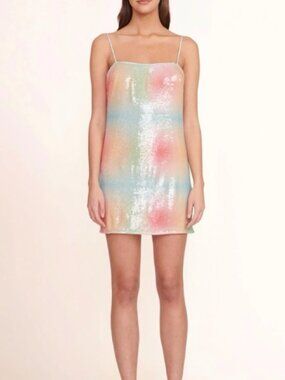 STAUD - Like new Rainbow Sequin Mini Dress - M